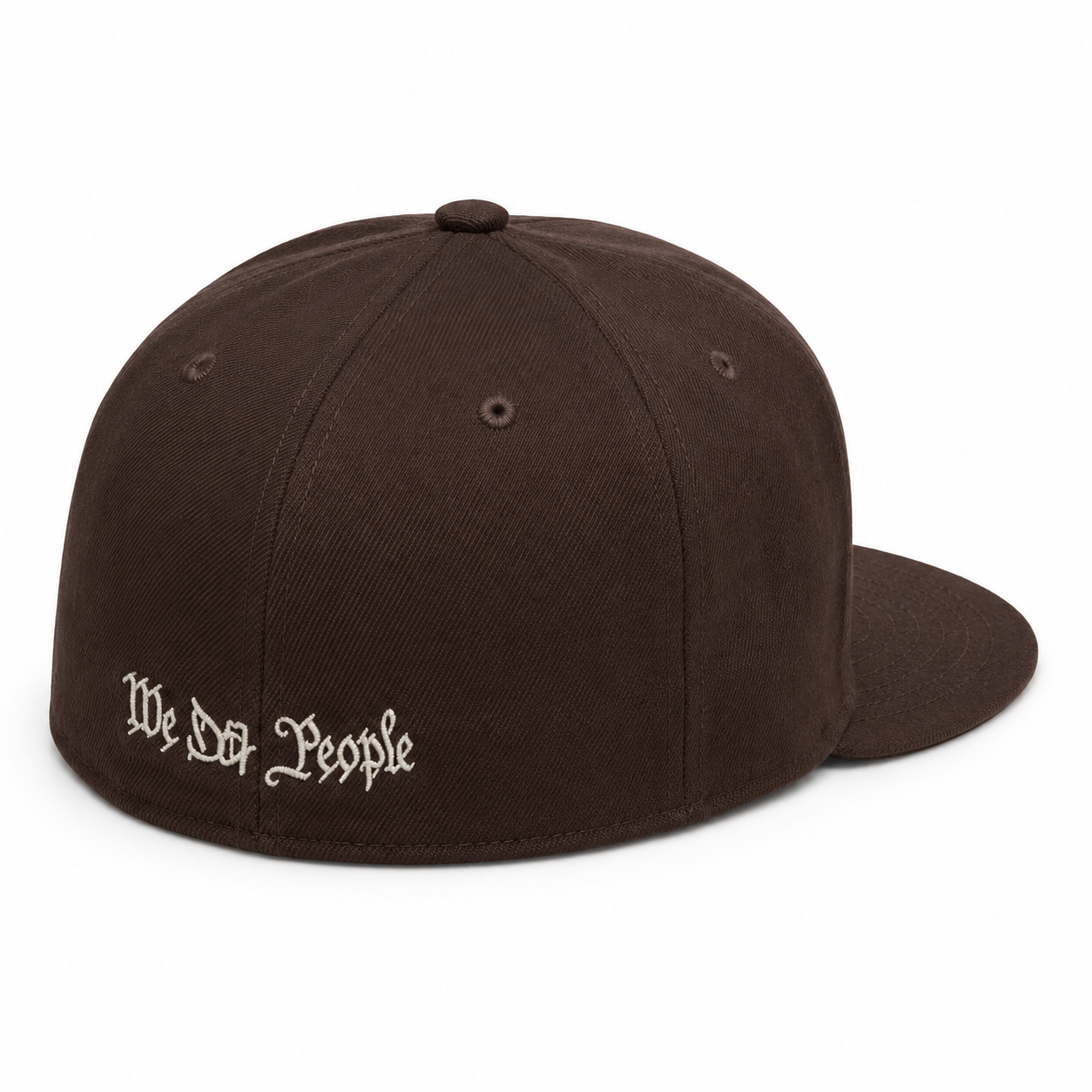 “W” Fitted Hat Brown (Puffy Embroidery Edition)