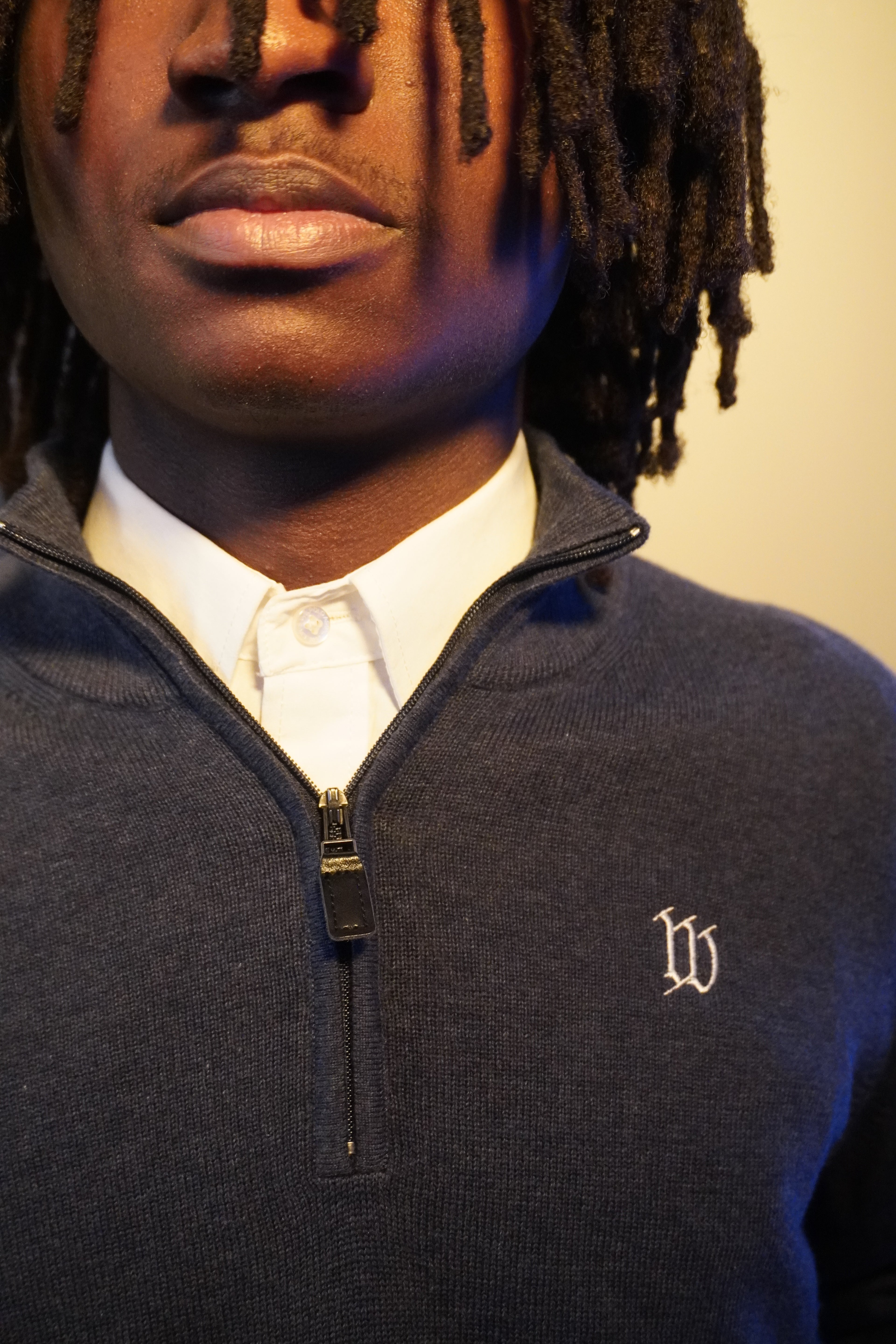 W Quarter-Zip Sweater