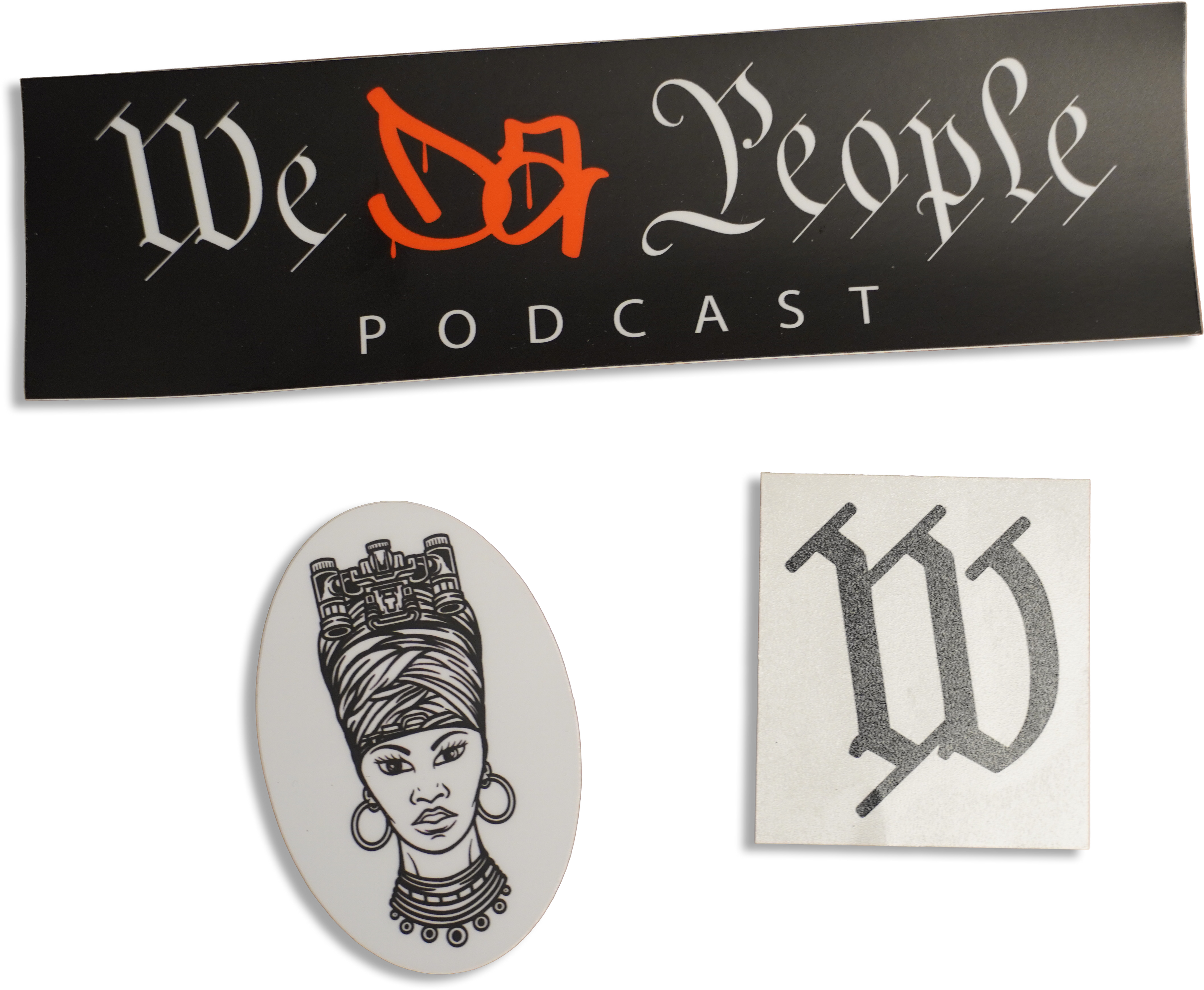We Da People Premium Sticker Pack (3-Pack)